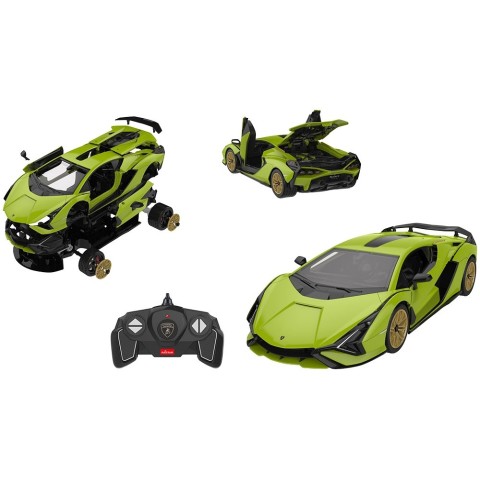 Машинка-конструктор Rastar Lamborghini Sian 1:18. Зелений