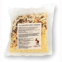 Кукурудзяна каша з овочами  Happy Elk прозора упаковка