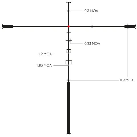 Прицел оптический Hawke Endurance FD 2-12x50 сетка LR2 с подсветкой