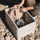 Складане відро для води з ЕВА Naturehike CNK2350CF010, 20 л, бежевий