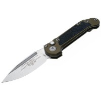 Нож Microtech L.U.D.T. S/E Gen III,  stonewash клинок, руків'я  OD Green