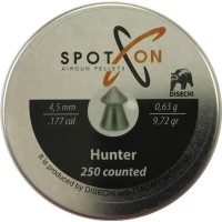 Пули пневматические Spoton Hunter, 0,63 г, 250 шт/уп 4,5 мм