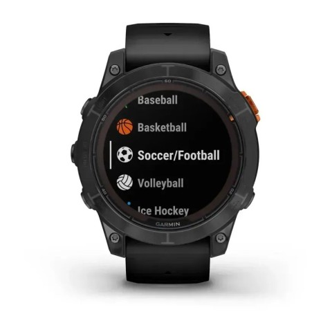 Смарт-часы Garmin fenix 7 Pro Solar Edition сланцево-серые с черным ремешком