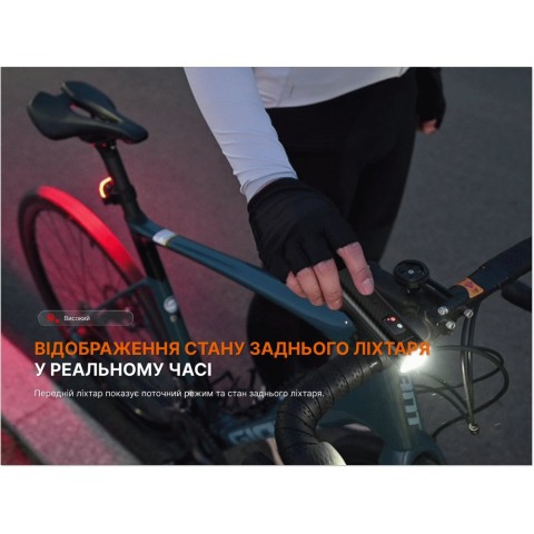 Комплект велофар (передня+задня) Fenix BC28R