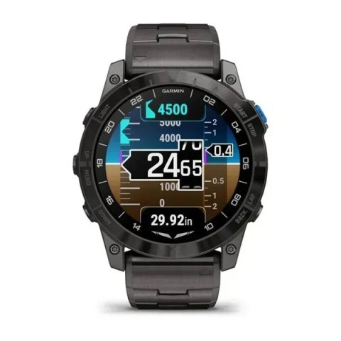 Garmin D2 Mach 1 Pro — авиационные смарт-часы с титановым браслетом