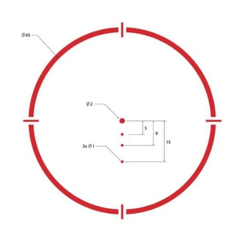 Приціл коліматорний SIG Optics ROMEO4T BALLISTIC 2 MOA DOT 65 MOA CIRCLE, SOLAR, BLACK