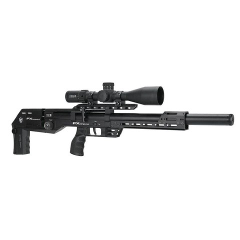 Пневматическая редукторная винтовка FX Airgun Leopard Black Sniper Tube .177 кал
