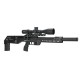 Пневматическая редукторная винтовка FX Airgun Leopard Black Sniper Tube .177 кал