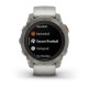 Смарт-годинник Garmin fenix 7 Pro Sapphire Solar Edition титановий з туманно-сірим/темно-помаранчевим ремінцем