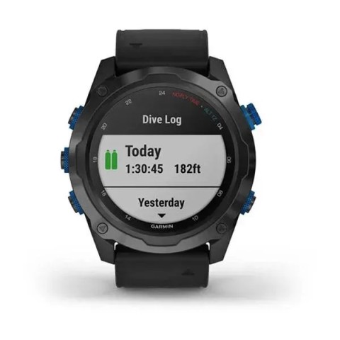 Смарт-годинник Garmin Descent Mk2i титановий сірий DLC з чорним ремінцем