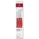 Набір ножів для чищення овочів Victorinox Swiss Classic 3 ножа черв 6.7111.34C1