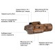 Ліхтар з ЛЦВ Olight Baldr Pro R Green Laser Desert Tan