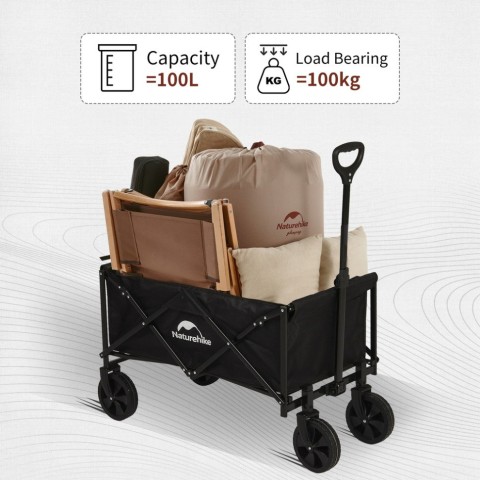 Складаний візочок Naturehike CNK2300JU014, чорний