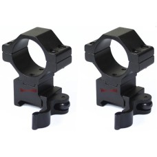 Кольца Vector Optics 30 мм быстросъёмные средние на Вивер/Пикатинни