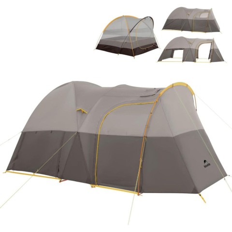 Намет шестимісний Naturehike, KOTA 6, CNK2450WS031, 75D, світло-коричневий
