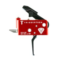 AR0-TRB-14-NNF УСМ TriggerTech AR15 Black AR Diamond Flat Red