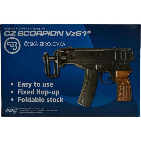 Пістолет-кулемет страйкбольний ASG CZ Scorpion Vz61 кал. 6 мм