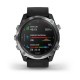 Смарт-годинник Garmin Descent Mk2 з нержавіючої сталі з чорним ремінцем