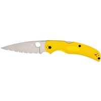 Ніж Spyderco Native Chief Lightweight MagnaCut, серрейтор yellow