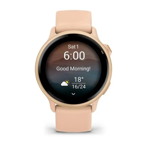Смарт-годинник Garmin vivoactive 6 металік/рожевий світанок