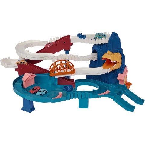 Ігровий набір ZIPP Toys Dino автотрек-серпантин електричний, 6 машинок,
