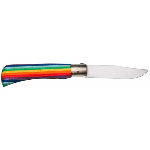 Ніж Old Bear Rainbow M, 420 steel, wood handle,, rainbow
