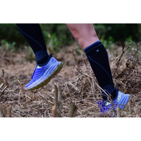 Водонепроникні шкарпетки Dexshell Longlite Socks 2.0, блакитні полоски, розмір L (43-46)