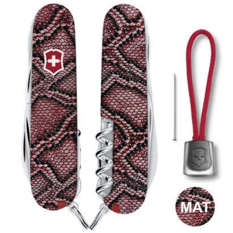 Нож Victorinox Swiss Army Huntsman Design Принт Кожа питона