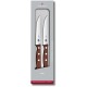 Набір кухонний Victorinox Wood Steak Set 2 ножа лезо 12см хвил. з дерев. ручкою у подар.упак.