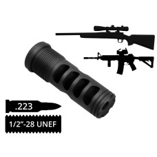 Дульне гальмо-компенсатор AFTactical M242, .223 (5.56мм), 1/2x28 UNEF, AR15 , Болтовик .223