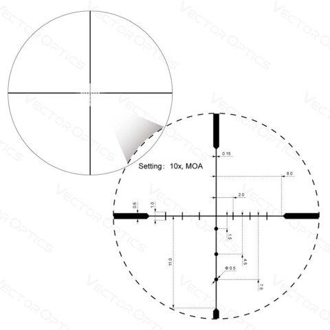 Приціл оптичний Vector Optics Hugo 6-24x50 (25,4 мм) SFP