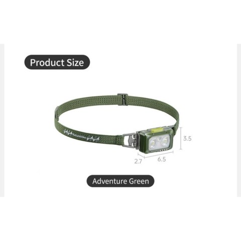 Ліхтар налобний Naturehike CNK2550ZM011, зелений