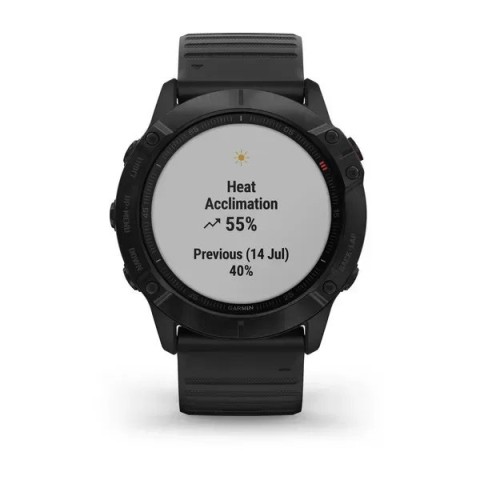 Смарт-часы Garmin fenix 6X Pro черные с черным ремешком