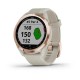 Смарт-часы Garmin Approach S42 розовое золото со светло-песочным ремешком