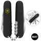Ніж Victorinox Climber Mat 91мм,14функ,чорн мат,жовт.лого