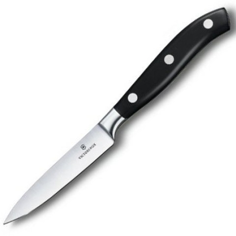 Кухонний ніж Victorinox Grand Maitre Carving лезо 10см з чорн. ручкою у подар.упак.