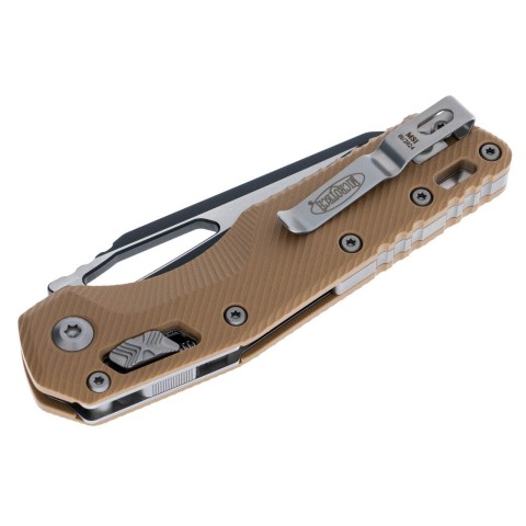 Нож Microtech MSI SE, fluted black, G10, tan