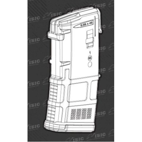 Магазин Magpul PMAG 223 Rem (5.56/45) на 20 патронов Gen M3 - черный