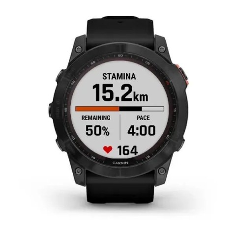 Смарт-годинник Garmin fenix 7X Solar сланцево-сірий з чорним ремінцем