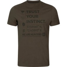 Футболка Harkila Instinct S/S L коричневый