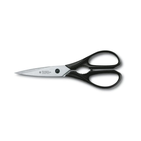 Набір кухонний Victorinox Grand Maitre Сhef's Cutlery Block 6шт з чорн. ручкою з підставкою (5 ножів, ножиці)