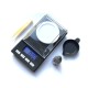 Digital scales Gem-50-1 black + blue LCD - Весы электронные