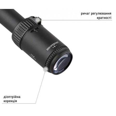 Оптичний приціл Discovery Optics VT-R 3-12X40 AOE HMD SFP IR-MIL (25,4 мм підсвічування)