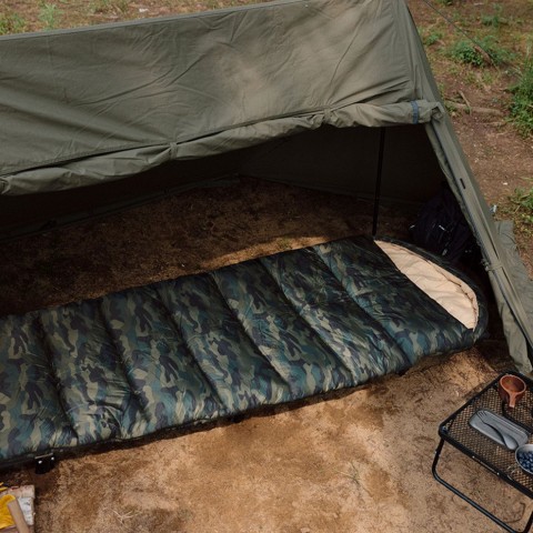 Спальний мішок з капюшоном Naturehike M320 CNK2350WS023, зелений камуфляж, лівий