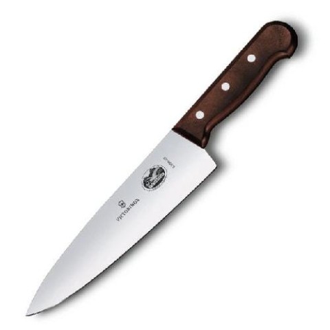 Кухонний ніж Victorinox Wood Carving лезо 20см широк. з дерев. ручкою у подар.упак.