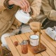Чайник з керамічним антипригарним покриттям Naturehike CNK2450CF013 0,8 л, алюміній, білий