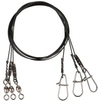 Поводок Savage Gear Black7 Trace 30cm 0.45mm 11kg (3 шт/уп.)