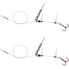 Оснастка Savage Gear Linethru Corkscrew Rig #2 30cm 22kg (2 шт/уп.)