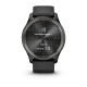 Смарт-часы Garmin vivomove Trend с грифельным стальным безелем, черными корпусом и ремешком