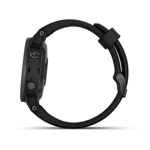 Смарт-часы Garmin fenix 5S Plus Sapphire черные с черным ремешком